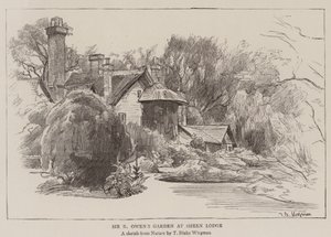 Sir R Owens Garten in Sheen Lodge von Theodore Blake Wirgman
